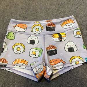 WOD Bottom workout shorts, size medium. Sushi!!!